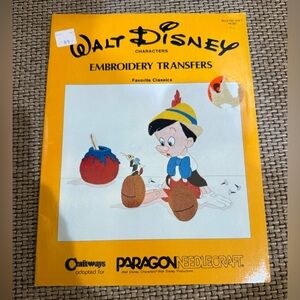 Vintage Paragon Needlecraft 1983 Walt Disney Characters Embroidery Transfers